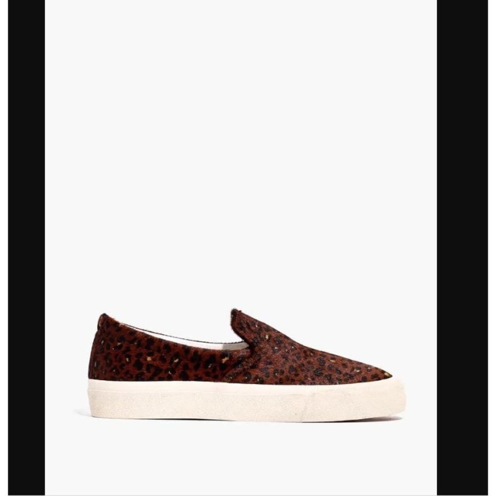 MADEWELL Sidewalk Sneaker Shoes Calf Hair 7 NEW $98 - Picture 4 of 10
